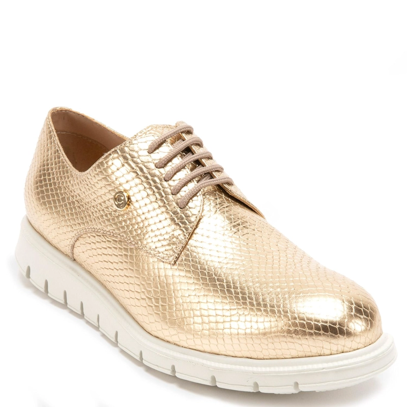 ZAPATO DE CUERO MUJER GACEL DORADO ITATI - 3
