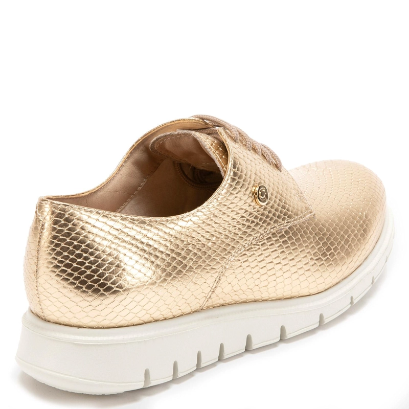 ZAPATO DE CUERO MUJER GACEL DORADO ITATI - 5