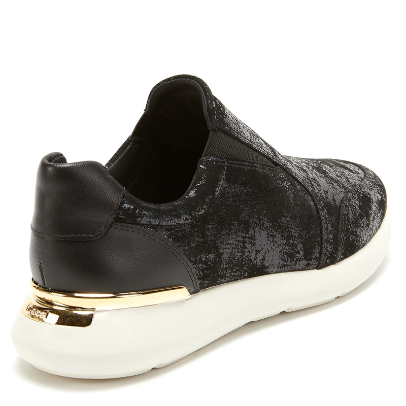 ZAPATILLA DE CUERO MUJER GACEL NEGRO STEFFY - 5
