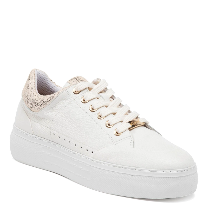 ZAPATILLA DE CUERO MUJER GACEL BLANCO REGINA - 3