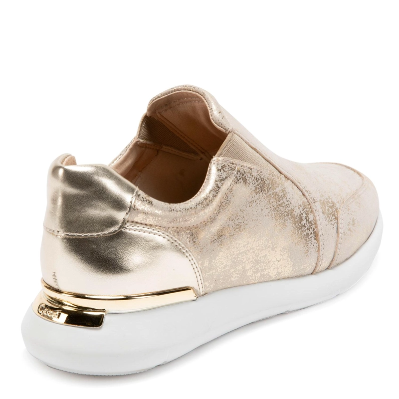 ZAPATILLA DE CUERO MUJER GACEL DORADO STEFFY 0659741 - 5