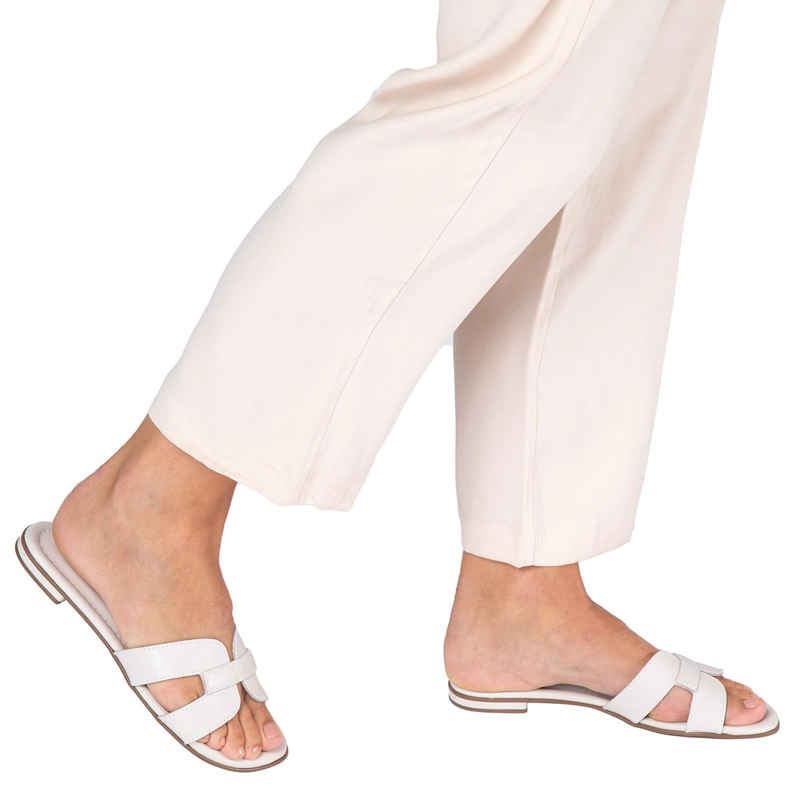 SANDALIA DE CUERO MUJER GACEL CREMA SANDY 0659724 - 2