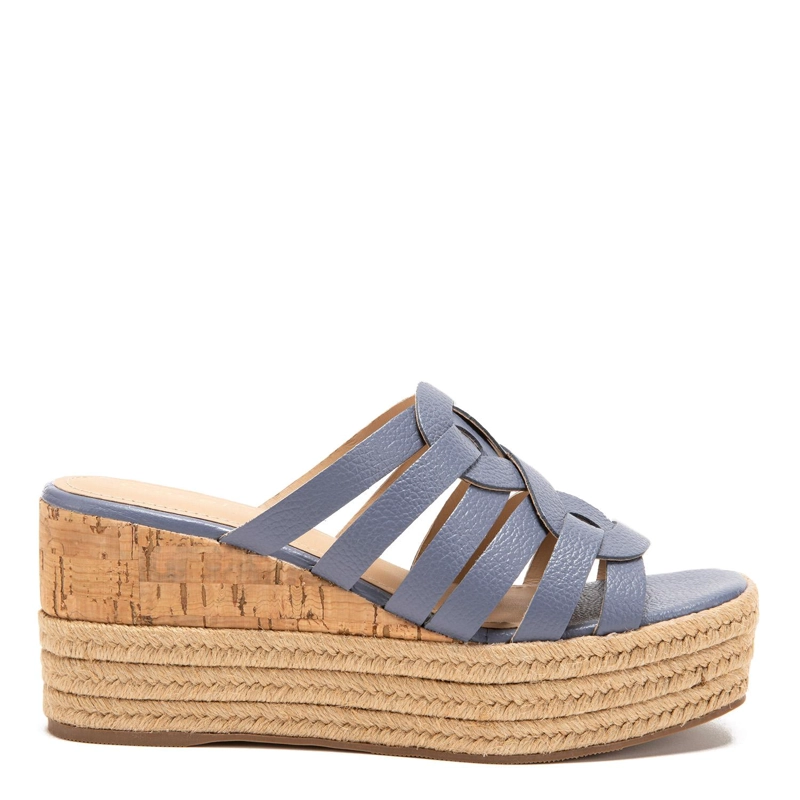 SANDALIA DE CUERO MUJER GACEL DENIM EDUARDA 0659518 - 1
