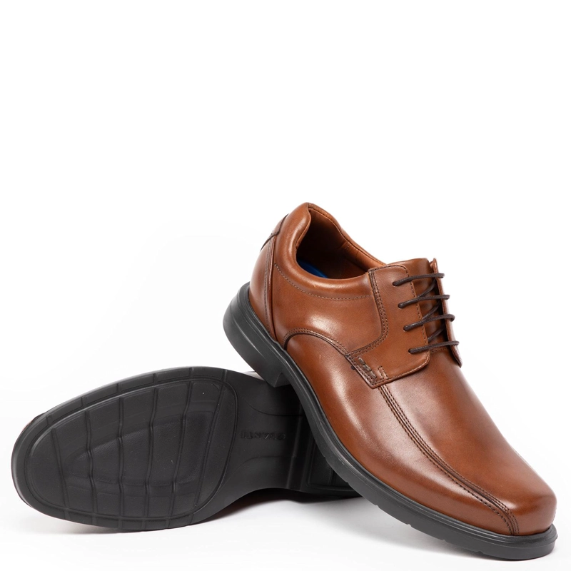 ZAPATO DE CUERO HOMBRE GUANTE DARK CAMEL FERGUSON 0035588 - 4