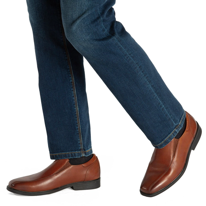 ZAPATO DE CUERO HOMBRE GUANTE DARK CAMEL LIGURIA 0035593 - 2