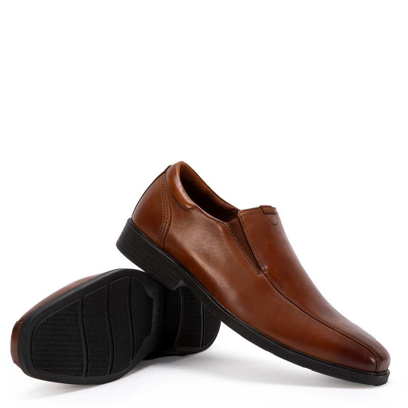 ZAPATO DE CUERO HOMBRE GUANTE DARK CAMEL LIGURIA 0035593 - 4