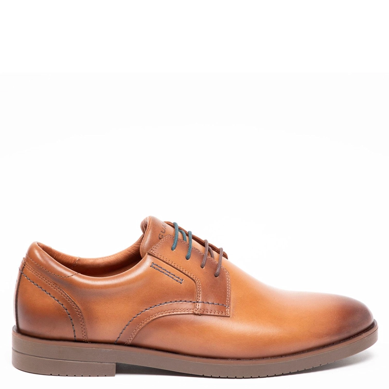 ZAPATO DE CUERO HOMBRE GUANTE CAMEL DIJON 0035530 - 1