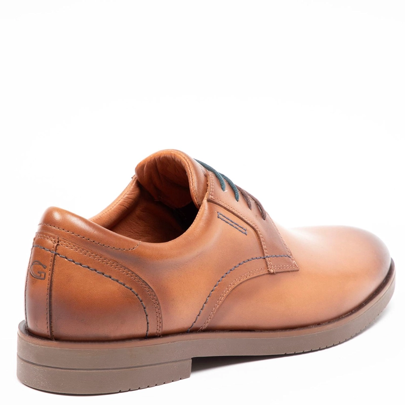 ZAPATO DE CUERO HOMBRE GUANTE CAMEL DIJON 0035530 - 5