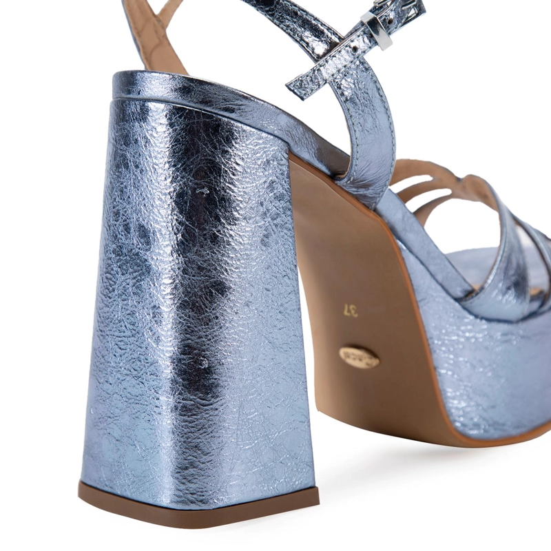 SANDALIA DE CUERO MUJER GACEL CELESTE RUE - 4