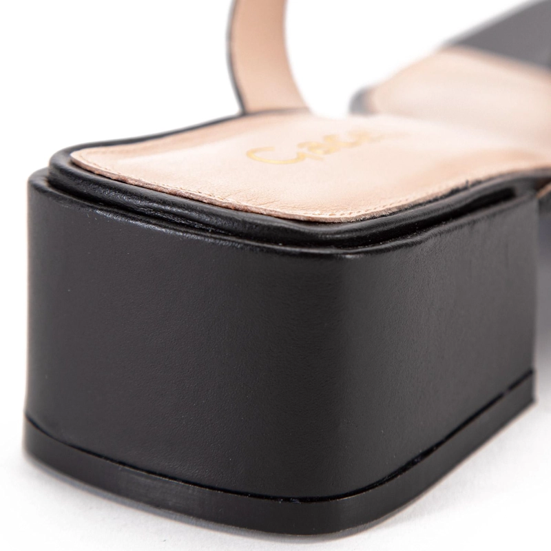 SANDALIAS MUJER GACEL CUERO NEGRO TIARA - 4