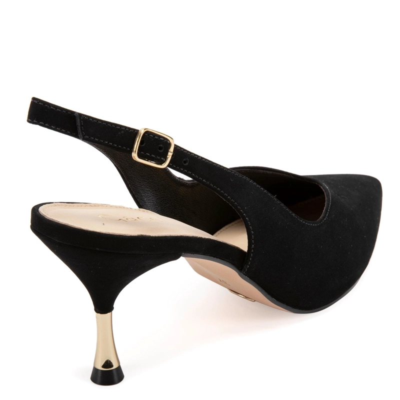 ZAPATO DE CUERO MUJER GACEL NEGRO NAIROBI - 5