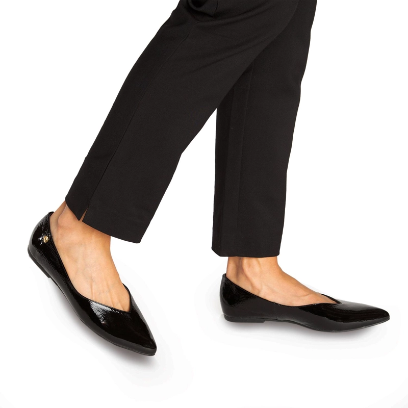 BALLERINAS MUJER GACEL CUERO NEGRO KIM - 2