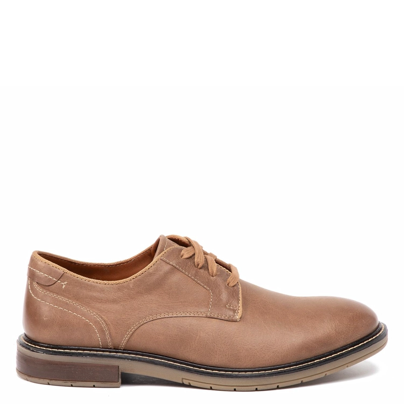 ZAPATO DE CUERO HOMBRE GUANTE TAUPE CASPER 0035518 - 1