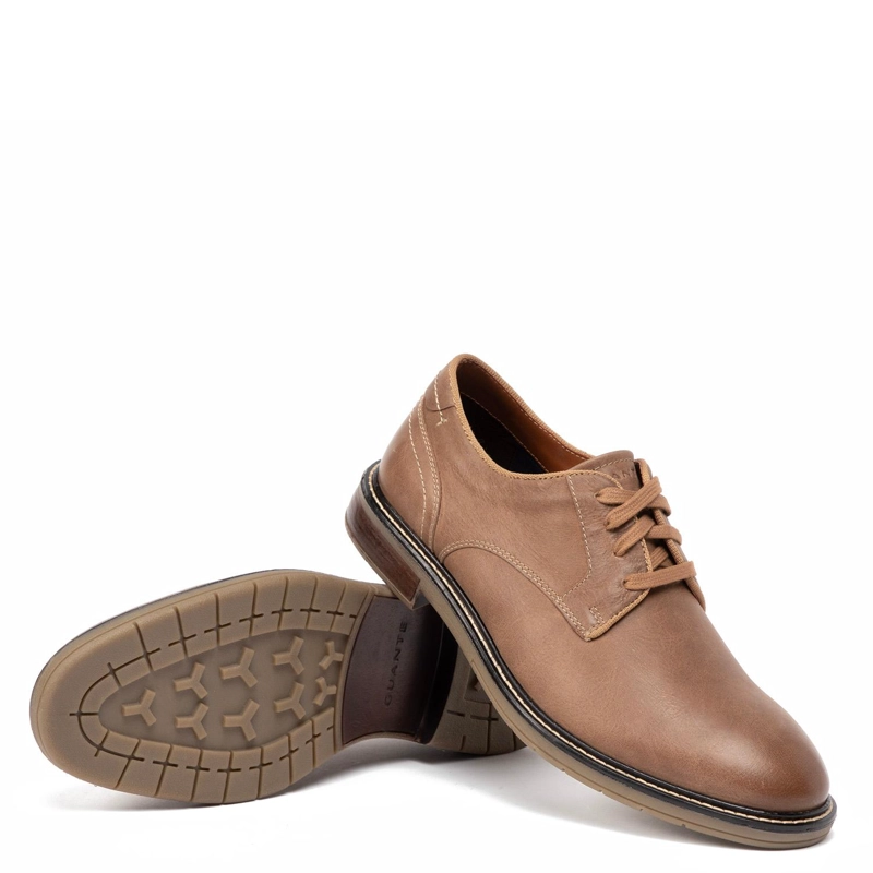 ZAPATO DE CUERO HOMBRE GUANTE TAUPE CASPER 0035518 - 4