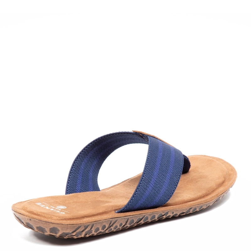SANDALIAS HOMBRE GUANTE CUERO AZUL ABIERTA CADIZ - 5