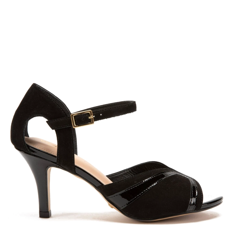 SANDALIA DE CUERO MUJER GACEL NEGRO ENOLA - 1