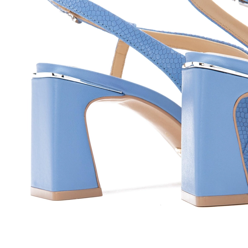 SANDALIAS MUJER GACEL CUERO CELESTE BEATRICE - 5