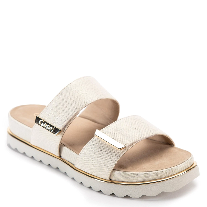SANDALIAS MUJER GACEL CUERO DORADO ASHANTI - 3