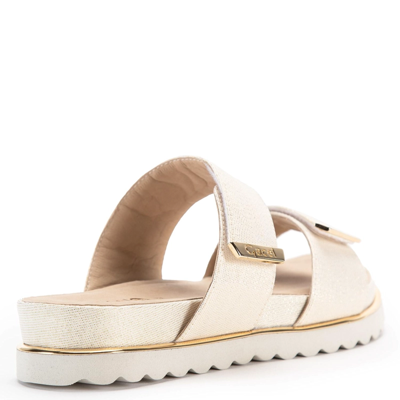 SANDALIAS MUJER GACEL CUERO DORADO ASHANTI - 5