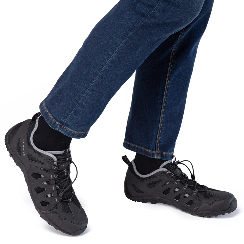 SANDALIAS HOMBRE GUANTE CUERO NEGRO CERRADA LONQUIMAY - 2