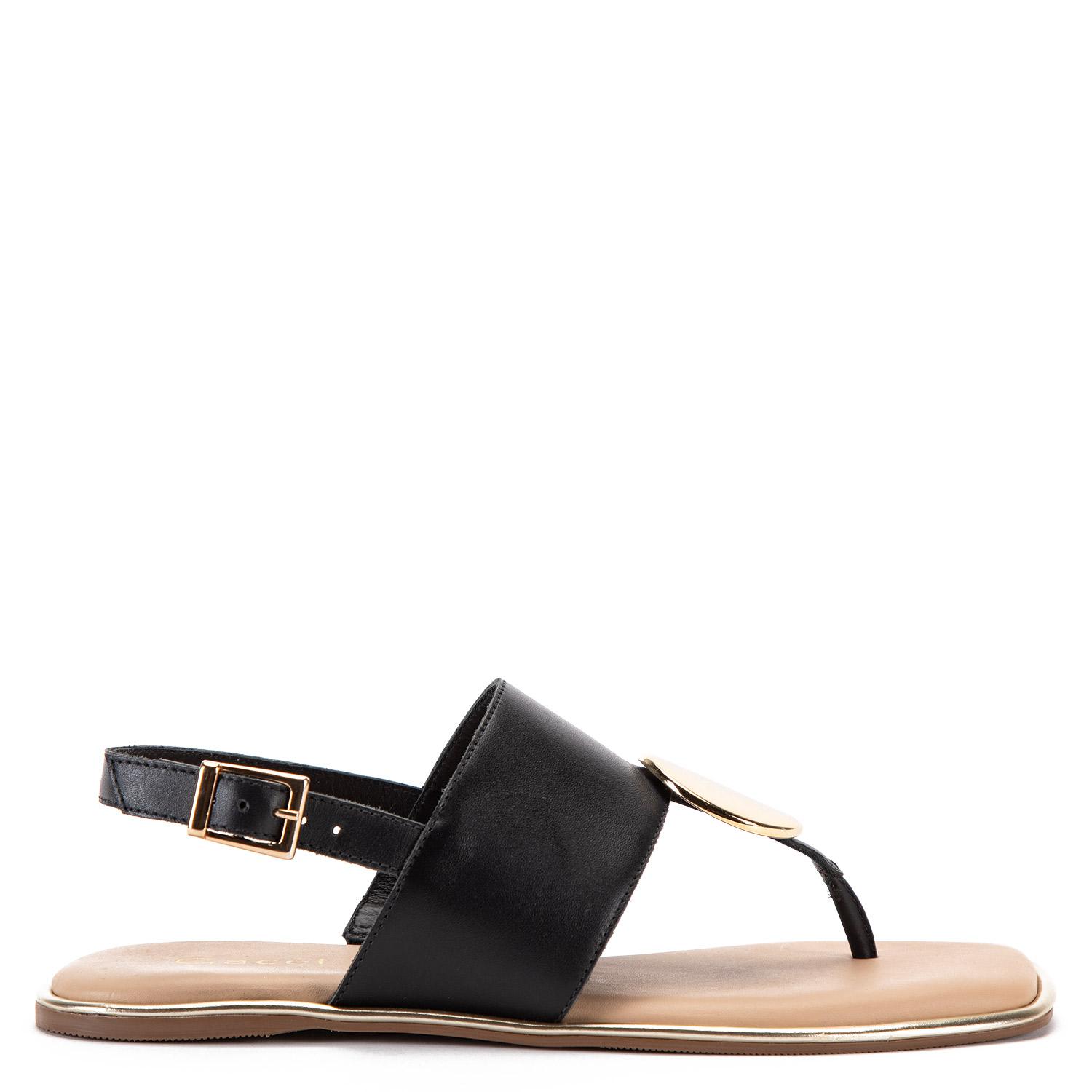 SANDALIAS MUJER GACEL NEGRO ODETH - 1
