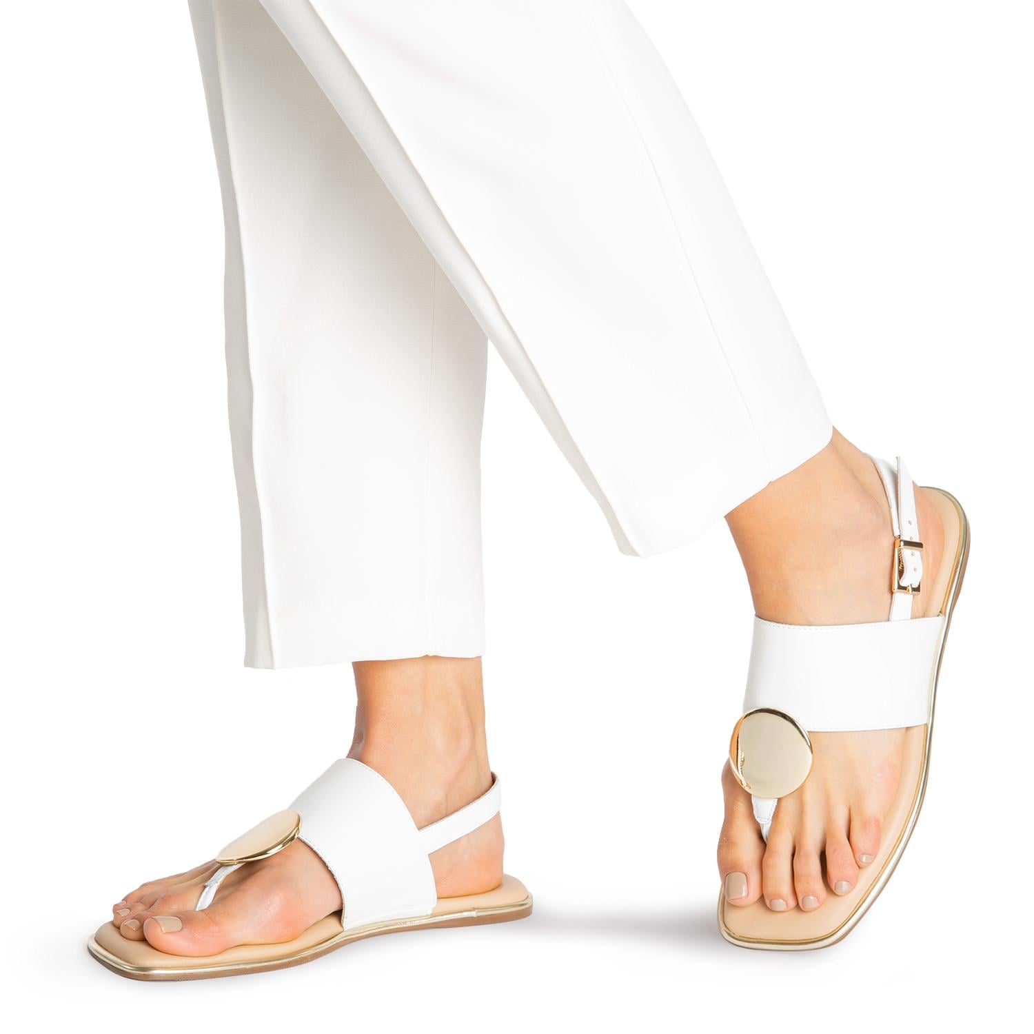 SANDALIAS MUJER GACEL BLANCO ODETH - 2