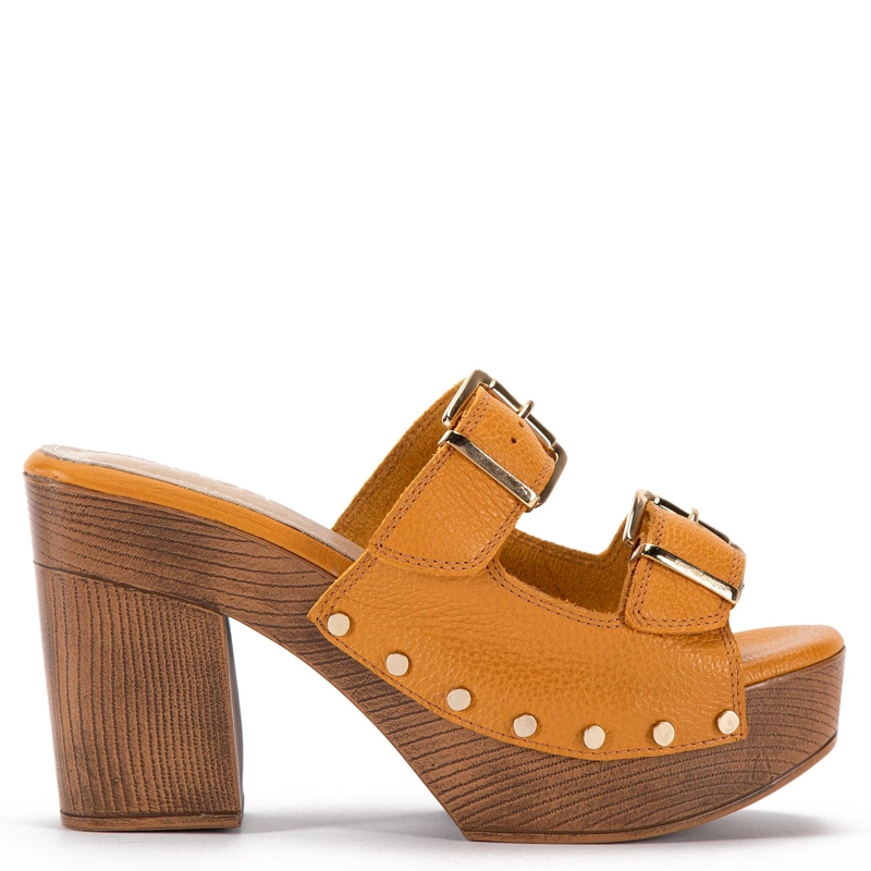 SANDALIAS MUJER GACEL MOSTAZA FLAVIA - 1