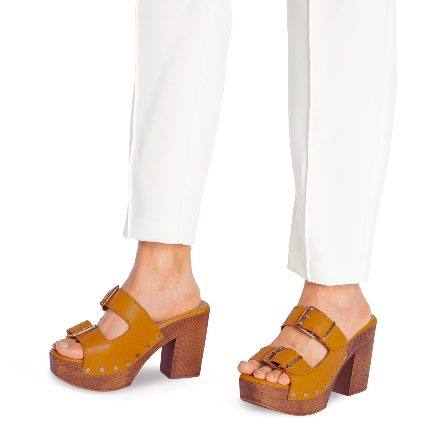 SANDALIAS MUJER GACEL MOSTAZA FLAVIA - 2