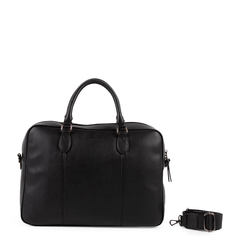 BOLSO HOMBRE GUANTE NEGRO MALETIN NOTEBOOK - 1