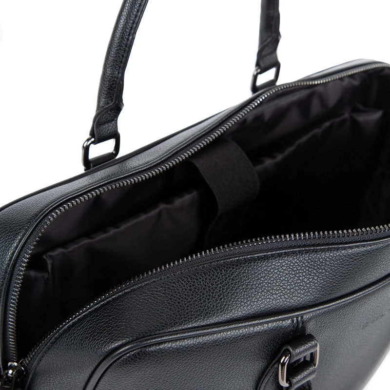 BOLSO HOMBRE GUANTE NEGRO MALETIN NOTEBOOK - 5