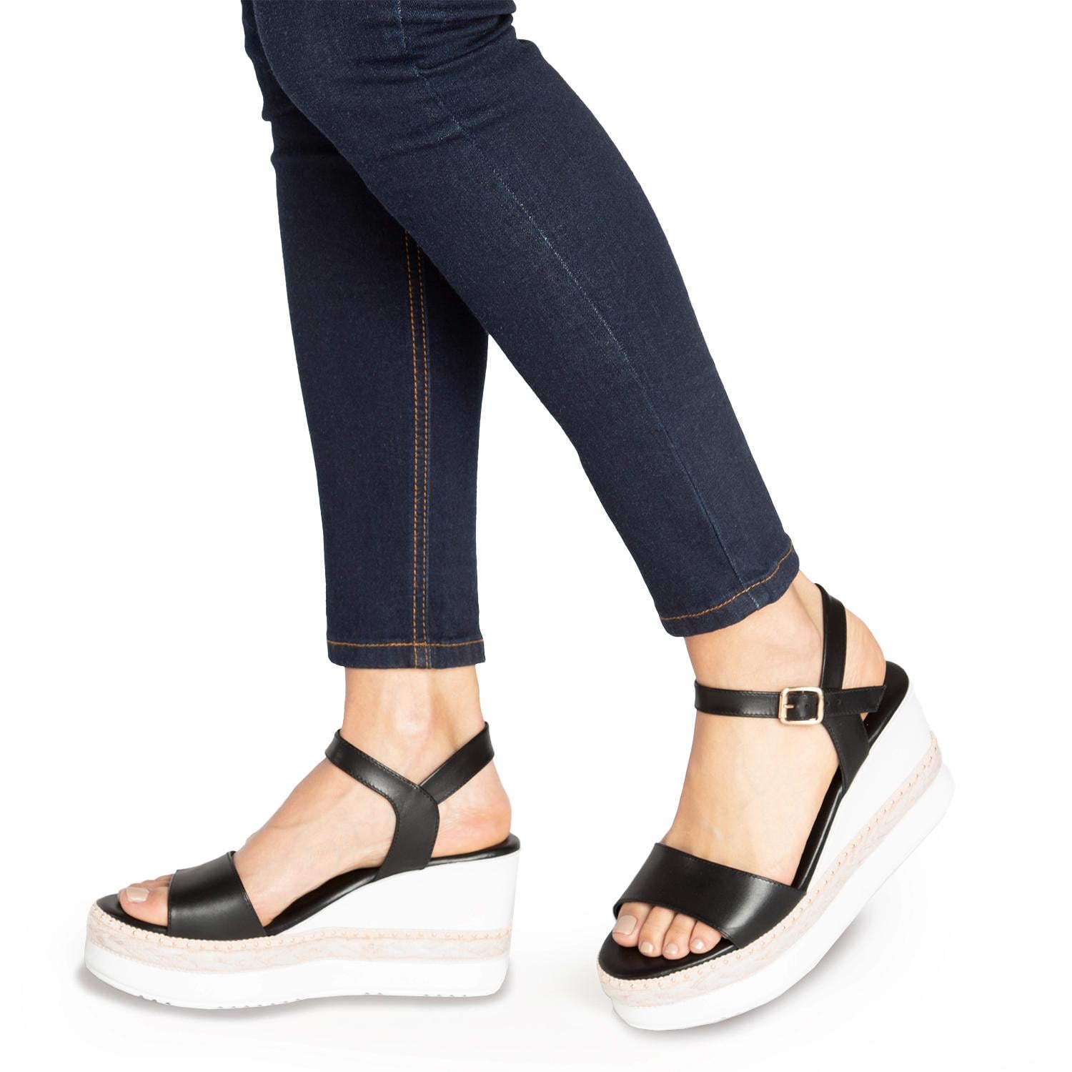 SANDALIA MUJER GACEL NEGRO CORAL - 2