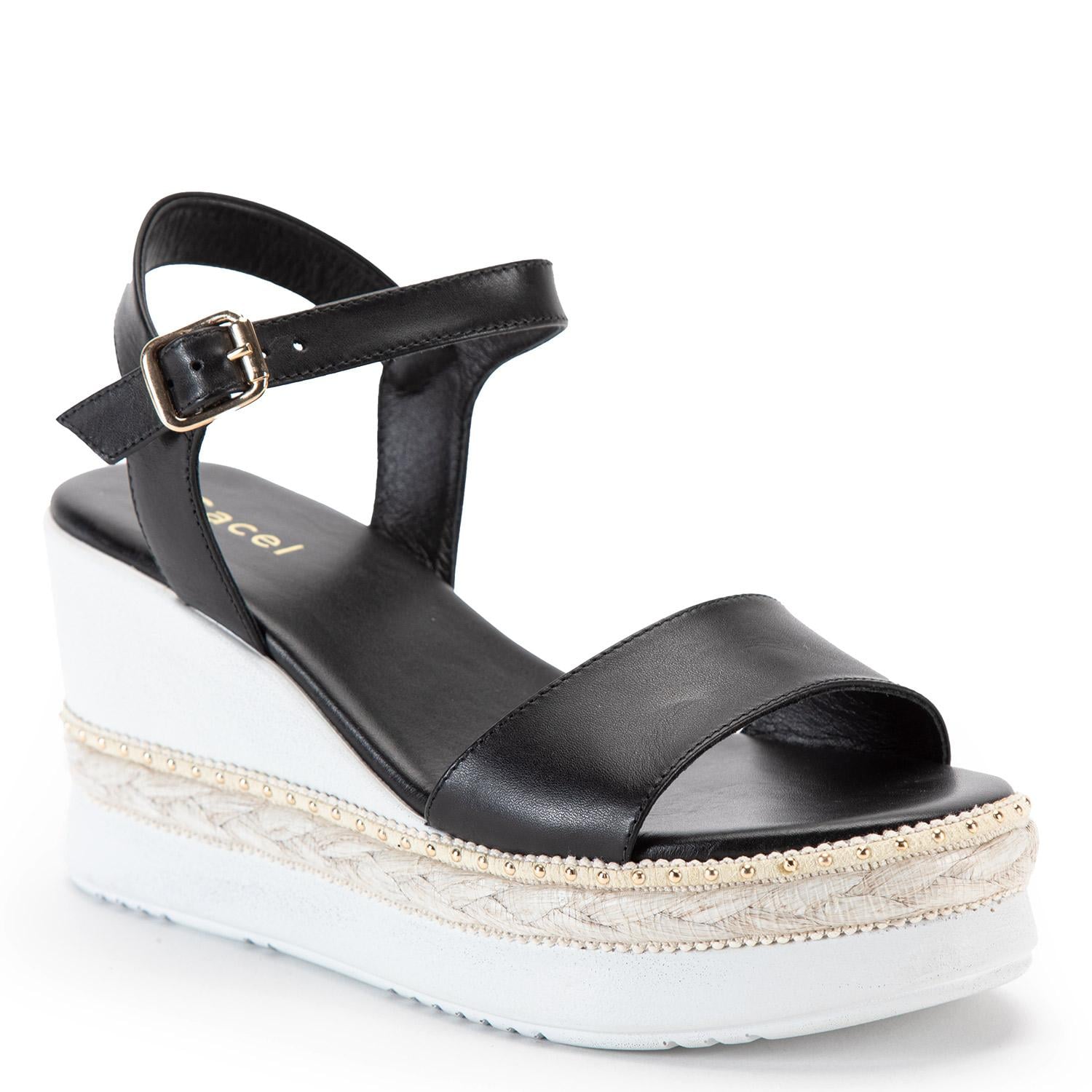 SANDALIA MUJER GACEL NEGRO CORAL - 3