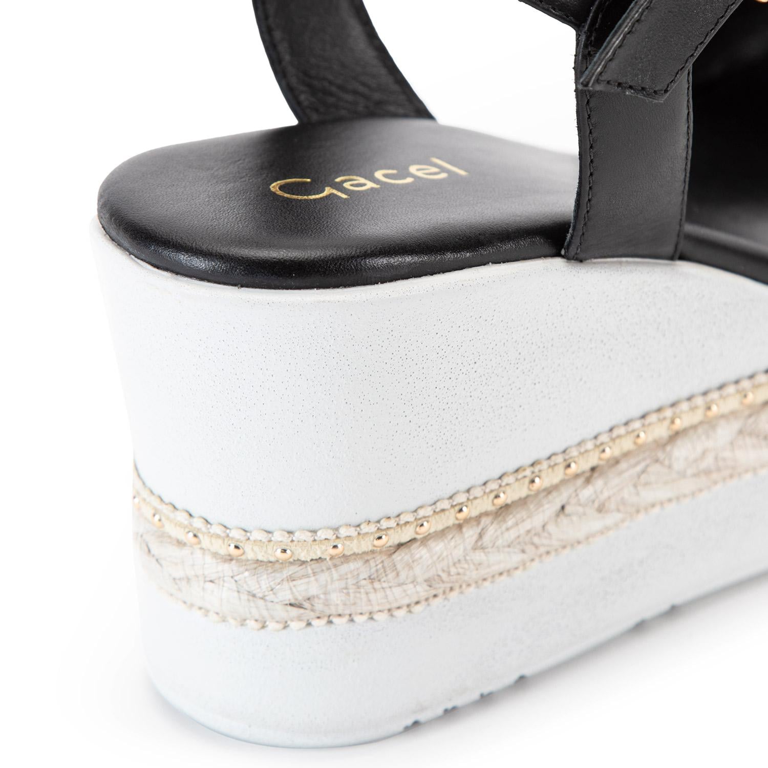 SANDALIA MUJER GACEL NEGRO CORAL - 4