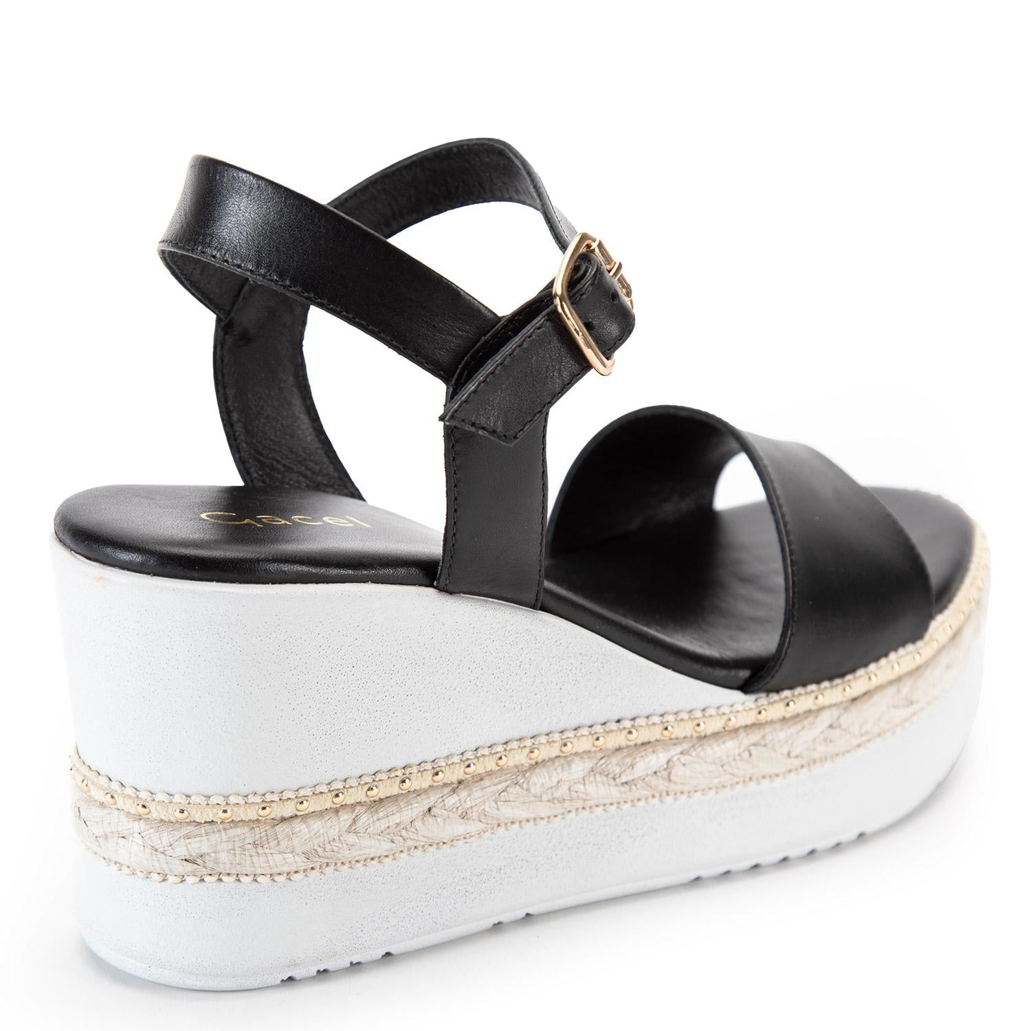 SANDALIA MUJER GACEL NEGRO CORAL - 5
