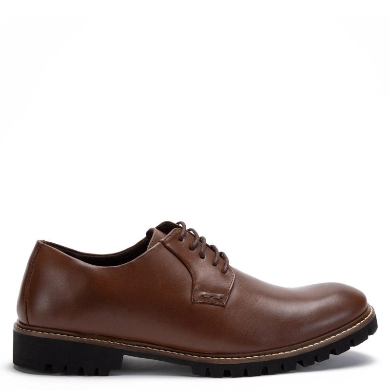 ZAPATO DE CUERO HOMBRE GUANTE WHISKY QUEBEC 0035457 - 1