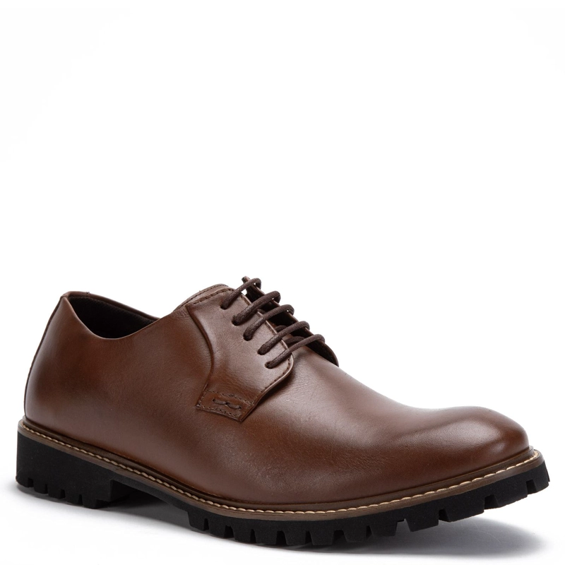 ZAPATO DE CUERO HOMBRE GUANTE WHISKY QUEBEC 0035457 - 3