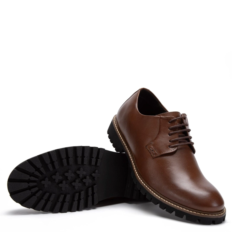 ZAPATO DE CUERO HOMBRE GUANTE WHISKY QUEBEC 0035457 - 4