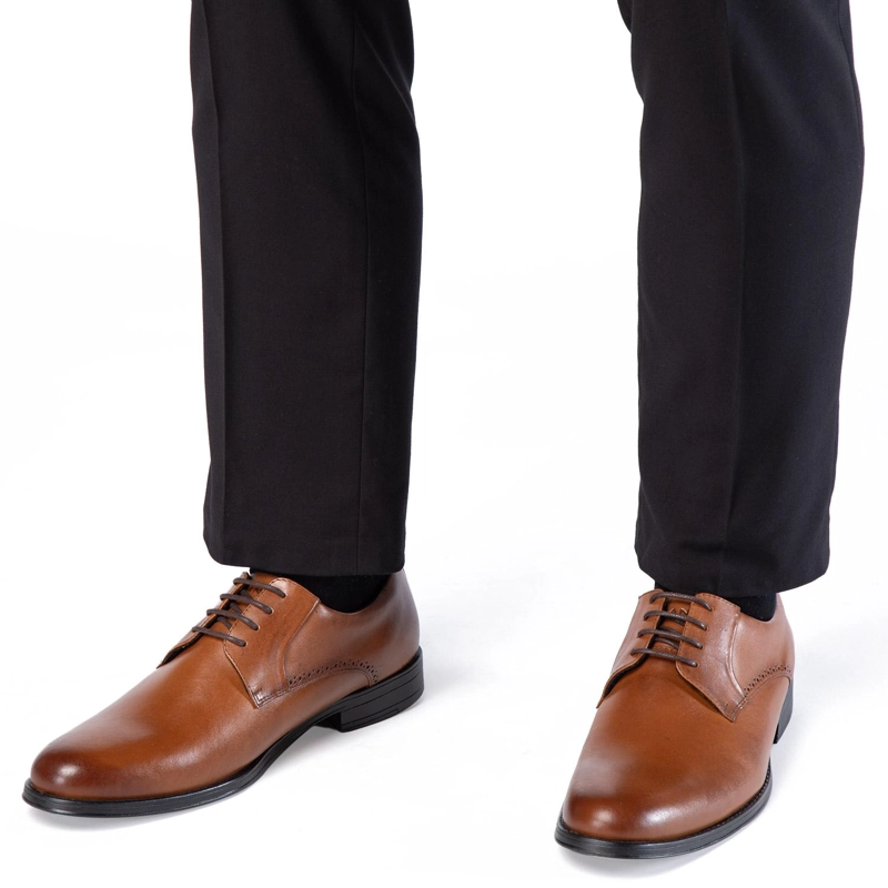 ZAPATO DE CUERO HOMBRE GUANTE WHISKY ZURIQUE 0035481 - 2