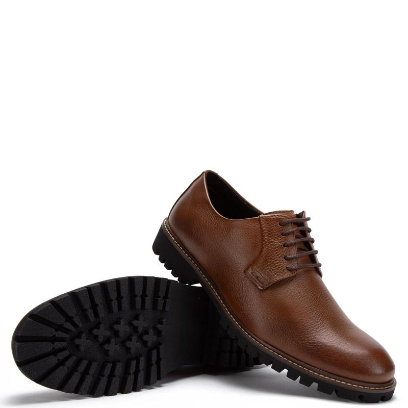 ZAPATO DE CUERO HOMBRE GUANTE WHISKY QUEBEC 0035461 - 4