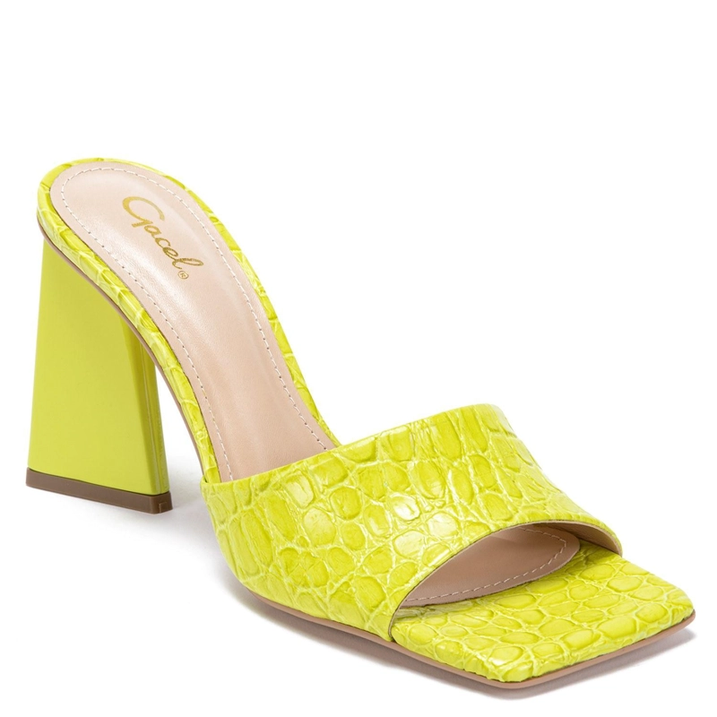 SANDALIA DE CUERO MUJER GACEL VERDE LIMON TATIANA - 2