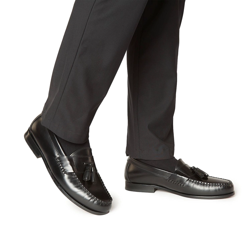 MOCASINES HOMBRE GUANTE NEGRO SUELA - 2