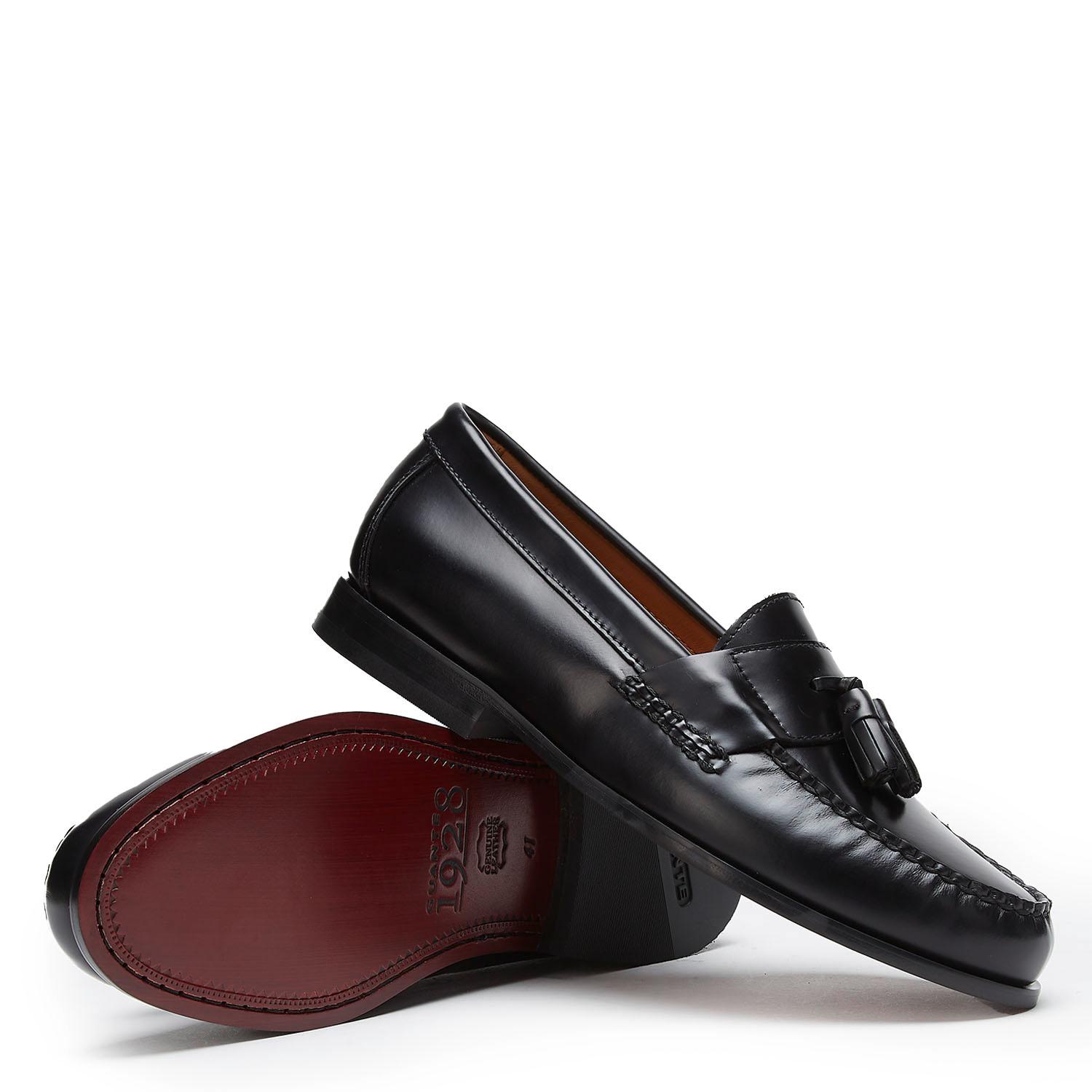 MOCASINES HOMBRE GUANTE NEGRO SUELA - 4