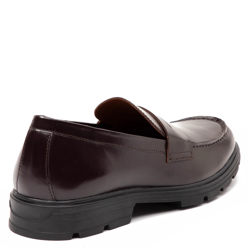 MOCASIN DE CUERO HOMBRE GUANTE GUINDA GINEBRA - 5