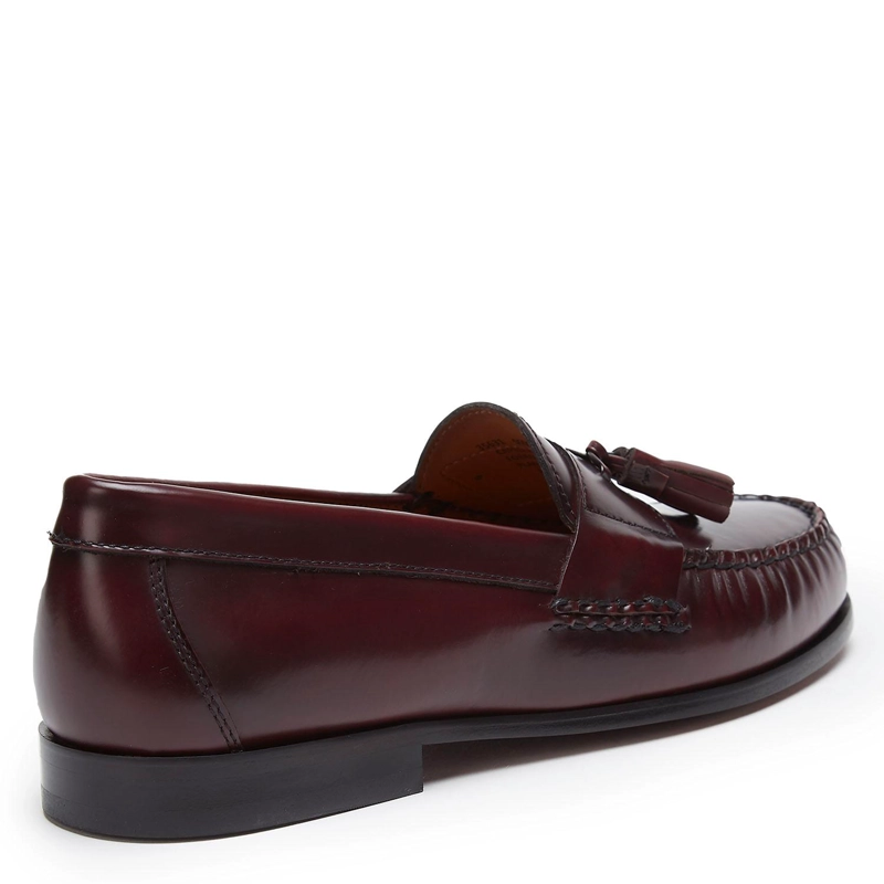 MOCASIN DE CUERO HOMBRE GUANTE GUINDA SUELA 0035631 - 5