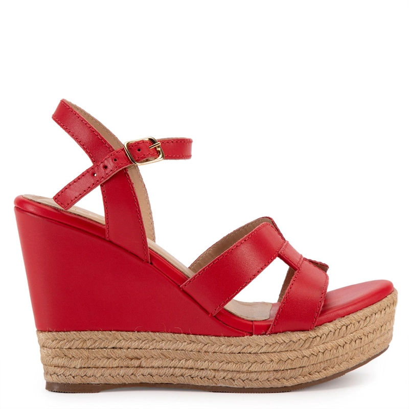 SANDALIA DE CUERO MUJER GACEL CORAL GILDA 0659785 - 1