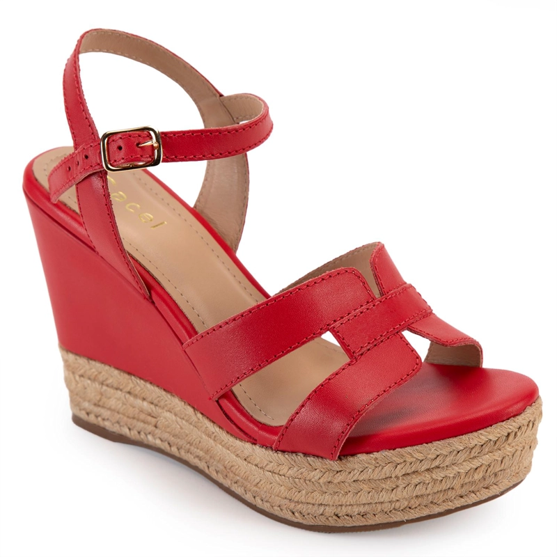 SANDALIA DE CUERO MUJER GACEL CORAL GILDA 0659785 - 3