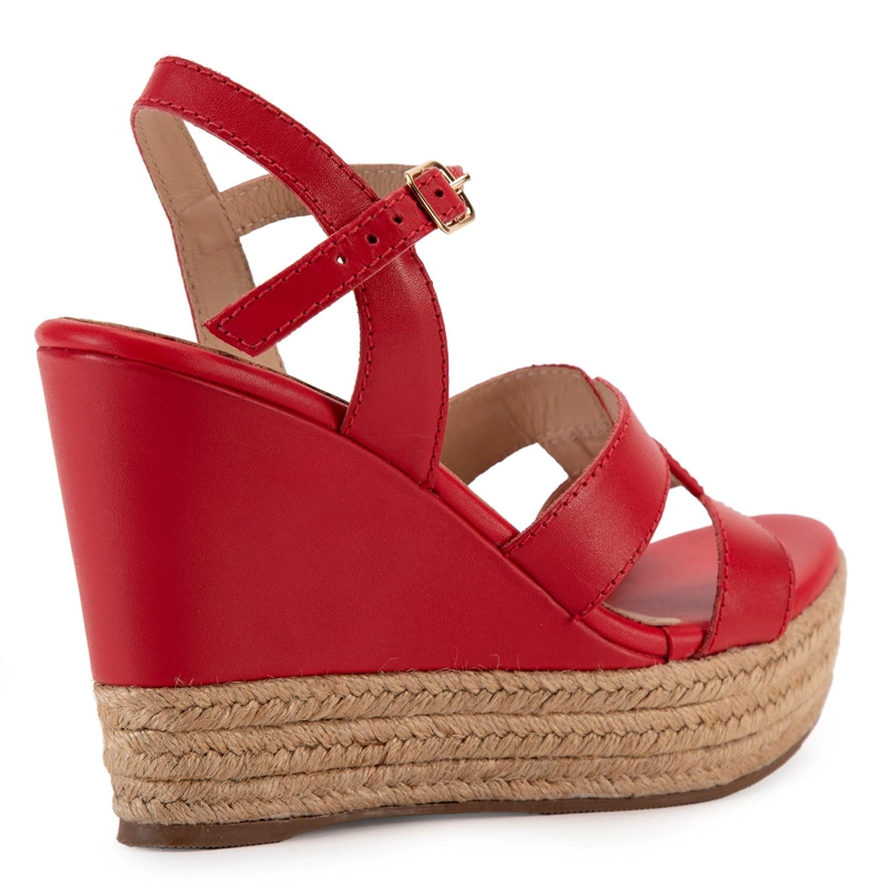 SANDALIA DE CUERO MUJER GACEL CORAL GILDA 0659785 - 5