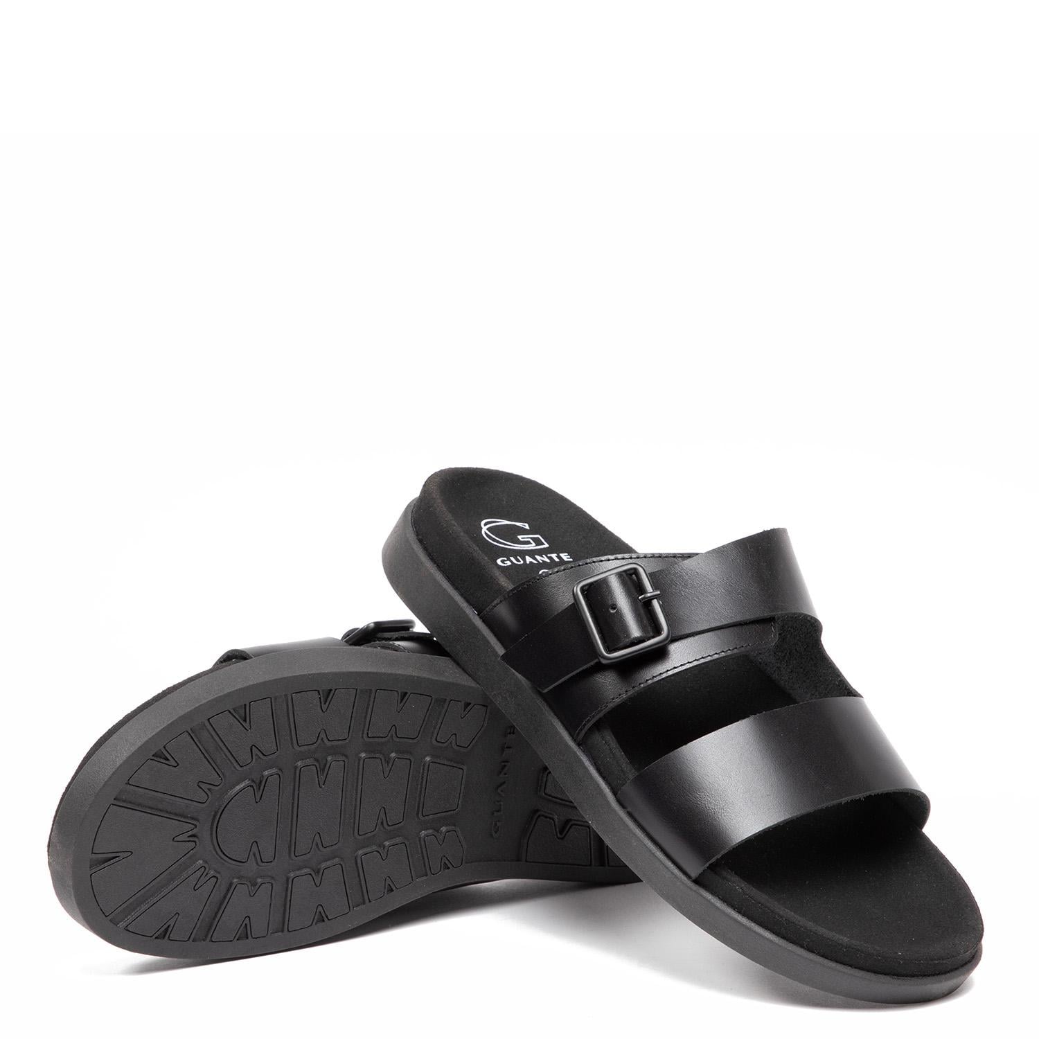 SANDALIA SEMI ABIERTA HOMBRE GUANTE NEGRO BERNA - 4