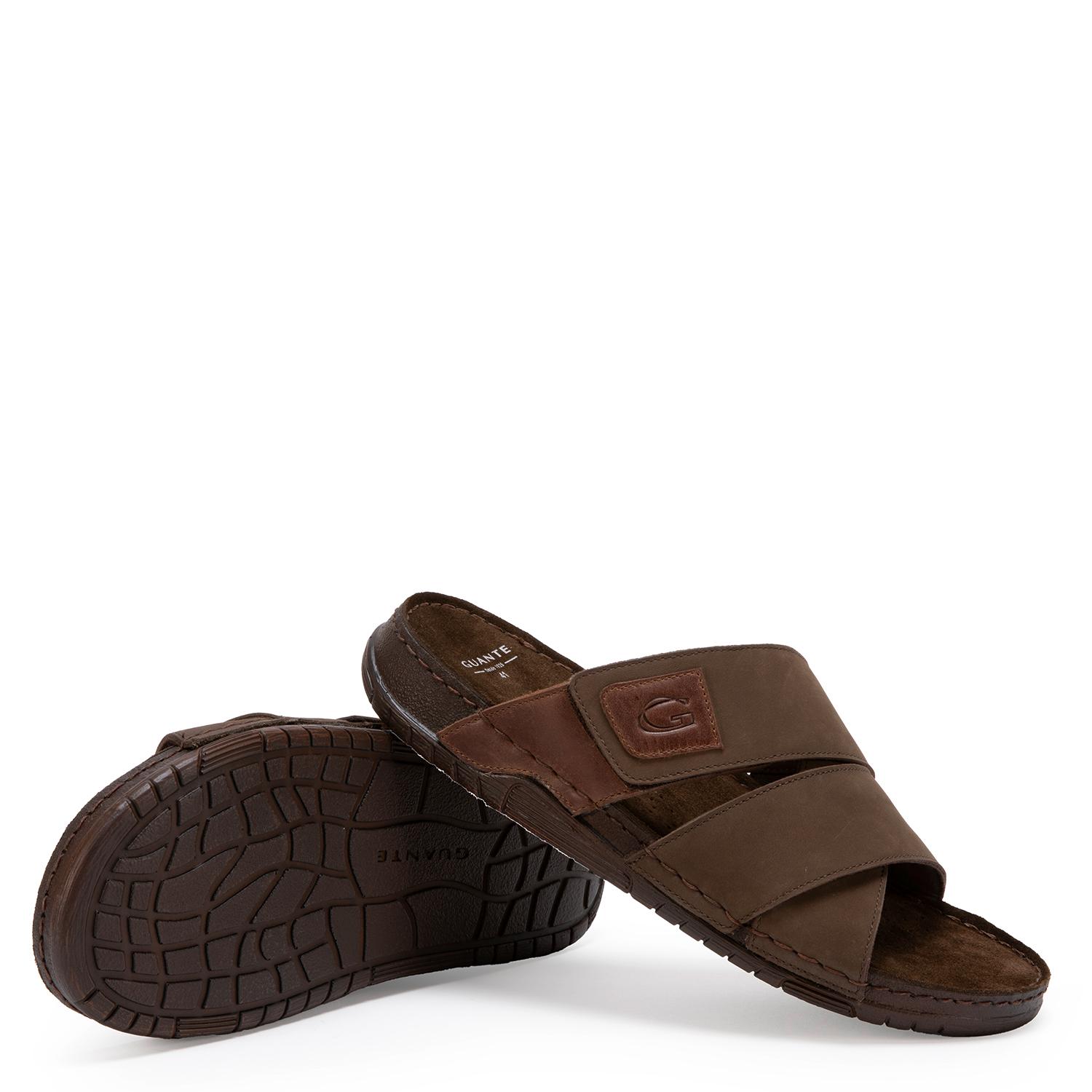 SANDALIA SEMI ABIERTA HOMBRE GUANTE CHOCOLATE BONDI - 3