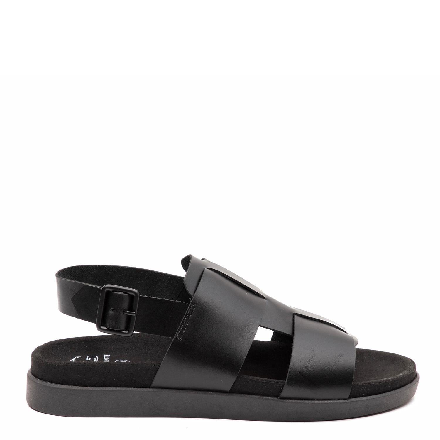 SANDALIA SEMI ABIERTA HOMBRE GUANTE NEGRO BERNA - 1